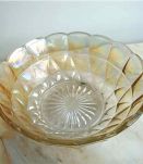 Saladier et 8 coupelles irisés