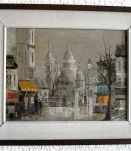Tableau Montmartre en hiver 1973