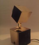 Lampe de Bureau Moderniste Cubique 1950s