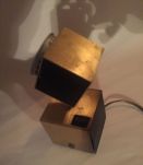 Lampe de Bureau Moderniste Cubique 1950s