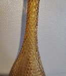 carafe italienne ambrée avecbouchon flamme