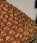 Suspension vintage en osier 