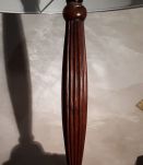tres grand lampe pied acajou  massif aba