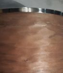 tres grand lampe pied acajou  massif aba