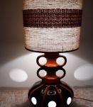 lampe geante avec ceramique citrouille 