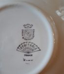 6 anciennes tasses et leurs sous tasses, vintage 1920, shabb