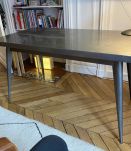 Table Bureau Tolix 55 en acier brut vernis