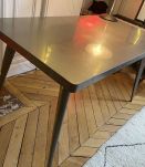 Table Bureau Tolix 55 en acier brut vernis