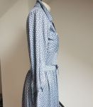 robe vintage bleu gris