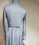 robe vintage bleu gris