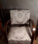 fauteuil art déco en tissus bridge 