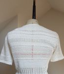 gilet en crochet blanc