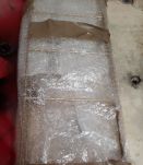 ÉTAGÈRE MURALE VINTAGE 1950 / 60 / 70 MÉTAL BRUN FONCÉ / DOR