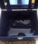 Vanity case vintage bleu marine