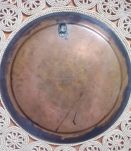 Grand plateau de service /décoration murale en cuivre gravé