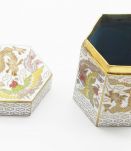 Boite cloisonnée dragon