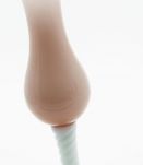 Vase en opaline rose
