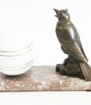 Lampe en marbre oiseau art deco