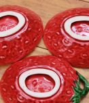Lot 6x assiettes fraises