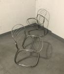 GASTONE RINALDI pour RIMA Paire de chaises "Sabrina". 