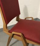 MAURICE PRÉ  Paire de chaises en orme. 