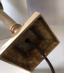 Lampe laiton doré ancienne milieu XXe