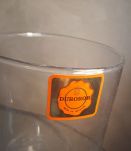 lot de 3  bonbonnieres  ou pots en verre  (durobor)  belgiqu