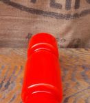 Joli vase en verre soufflé orange - Années 70