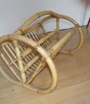 Porte revue en rotin 1950