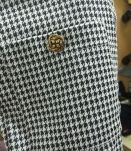 Robe à motifs pied de poule Zara