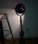lampe vintage avec pied de cireuse création unique