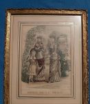 cadre ancien , moniteur des  dames et demoiselles