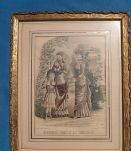 cadre ancien , moniteur des  dames et demoiselles