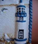 Horloge murale  vintage déco bord de mer en relief