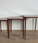  Set de 3 tables basses gigognes vintage années 60