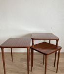 Set de 3 tables basses gigognes vintage années 60