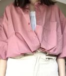 chemise vintage rose tres belle