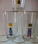 Lot de 6 verres vintage Mobil