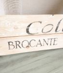Panneau déco en bois "Collection brocante et vintage" 