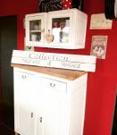 Panneau déco en bois "Collection brocante et vintage" 