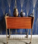 bonbonnières pomme et poire en étain et laiton