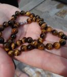 collier pierre oeil de tigre 