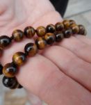 collier pierre oeil de tigre 