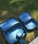 1 valise (grande)  vintage avec sacoche de toilette