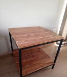 Table coin de canapé style industriel