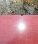 grand dessous de plat en formica rouge
