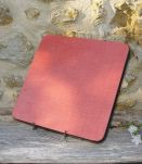 grand dessous de plat en formica rouge