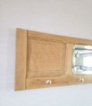 Porte manteaux en chêne miroir biseauté