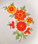 Lot de 7 assiettes à dessert vintage en porcelaine 