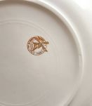 Lot de 7 assiettes à dessert vintage en porcelaine 